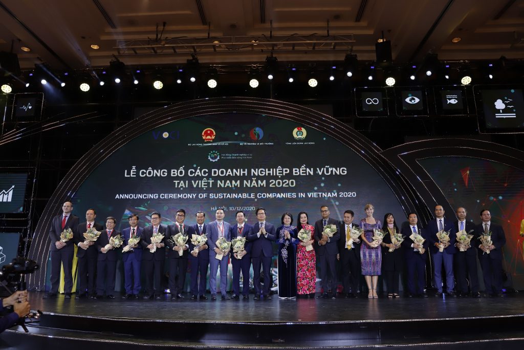 VRG có 2 công ty thuộc top 10 Doanh nghiệp bền vững 2020