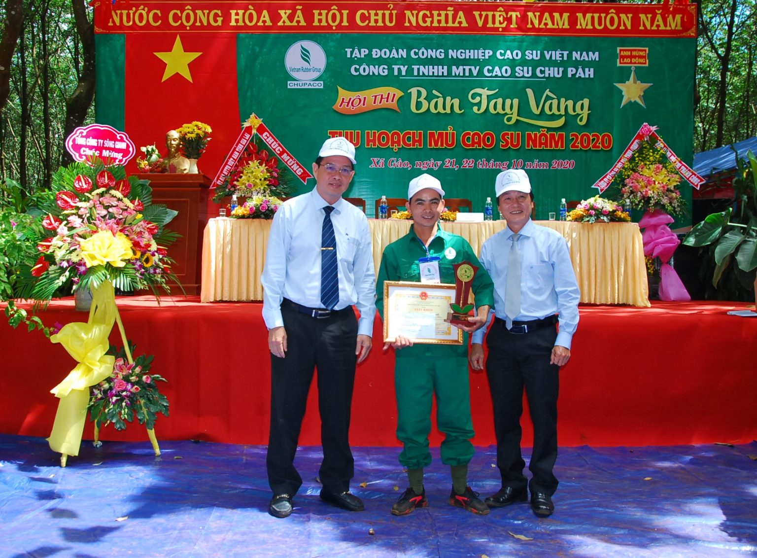 Lê Ngọc Khánh giành giải nhất Hội thi Bàn tay vàng Cao su Chư Păh