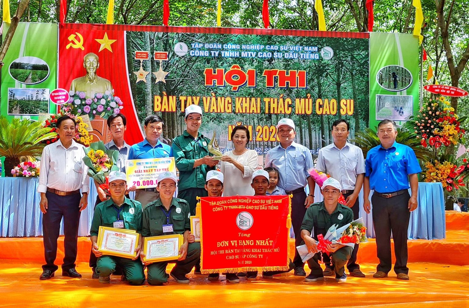 Nông trường An Lập giải nhất thi Bàn tay vàng Cao su Dầu Tiếng