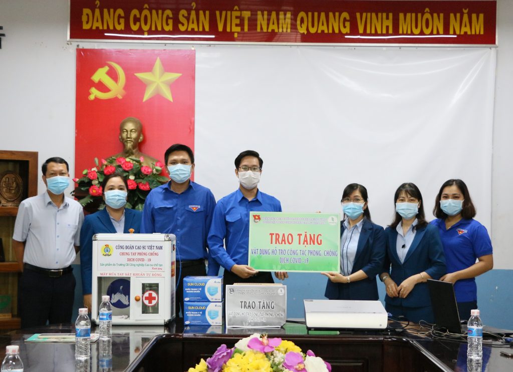 Đoàn Thanh niên VRG hỗ trợ phòng chống dịch Covid-19