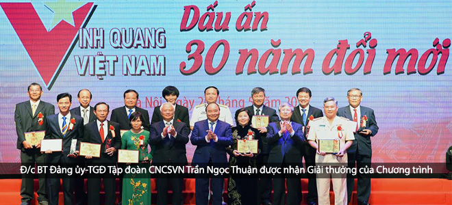 TGĐ VRG Trần Ngọc Thuận được vinh danh cá nhân xuất sắc trong 30 năm đổi mới