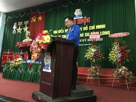 Anh Phan Huy Thành giữ chức Bí thư Đoàn Cao su Bình Long